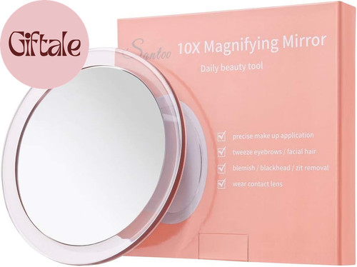 10x magnifying mirror with - 10x, 3
