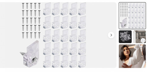 25pcs mirror holder clips for - mirror,