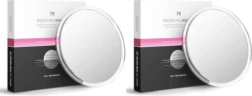 Magnifying mirror with suction - magnifying,