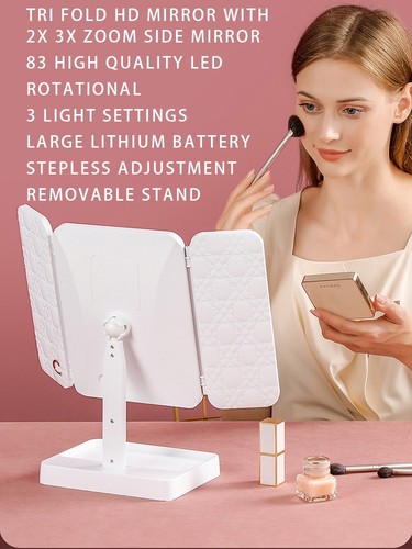 Makeup mirror led hd - makeup,